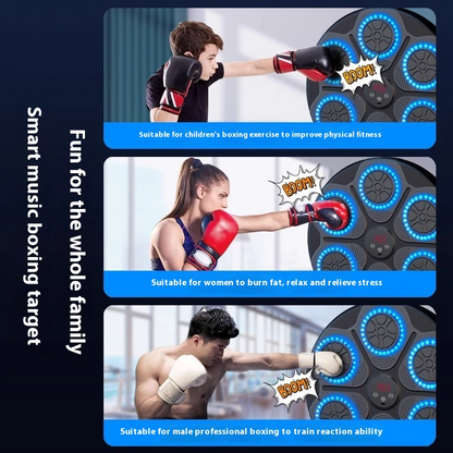 Music Boxing Machine with RGB Lights – Smart Interactive Home Fitness System
