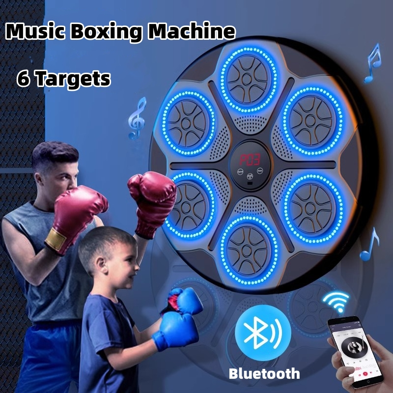 Music Boxing Machine with RGB Lights – Smart Interactive Home Fitness System