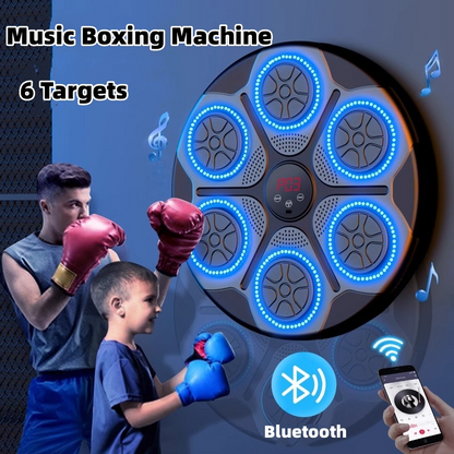 Music Boxing Machine with RGB Lights – Smart Interactive Home Fitness System